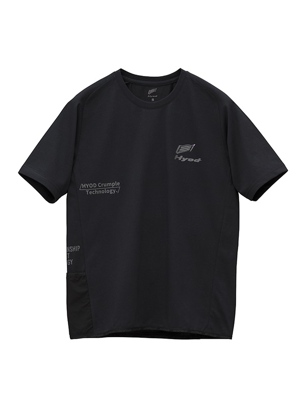 EVOKE SHORT SLEEVE SHIRTS(BLACK-S)