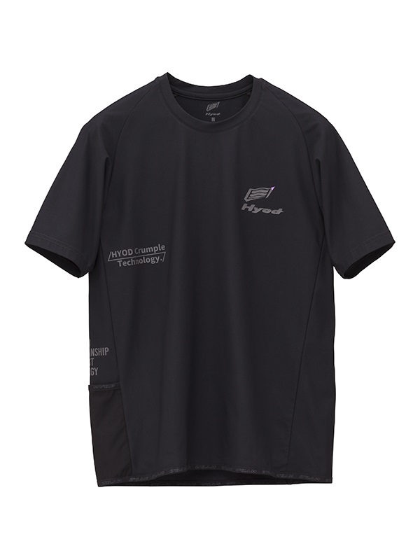 EVOKE SHORT SLEEVE SHIRTS(BLACK-S)