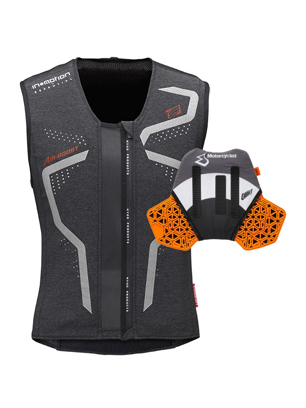 HYOD×Motorcyclist AIR-BOOST FORCE 01 SAFETY SET(BLACK/WHITE-M)