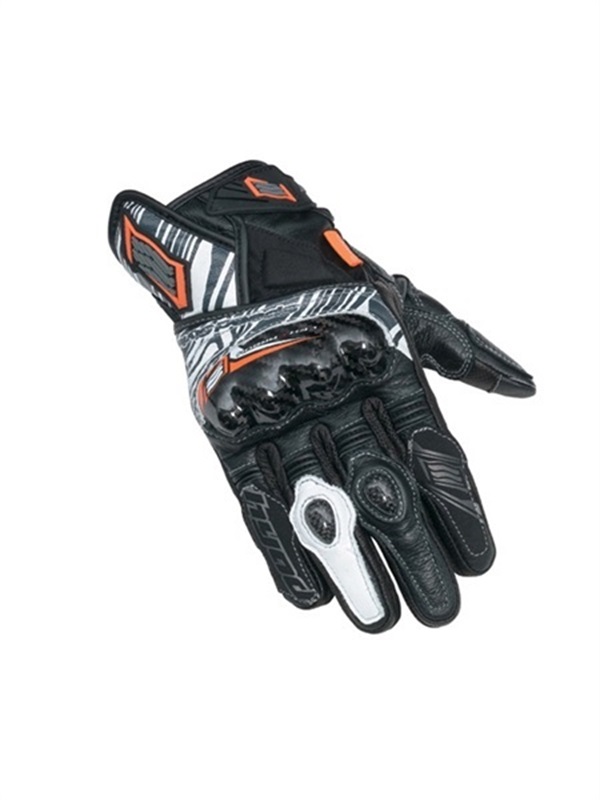ST-X CORE D3O® LEATHER GLOVES(BLACK/WHITE-M)