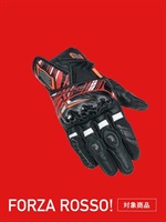 ST-X CORE D3O® LEATHER GLOVES(BLACK/RED-M)