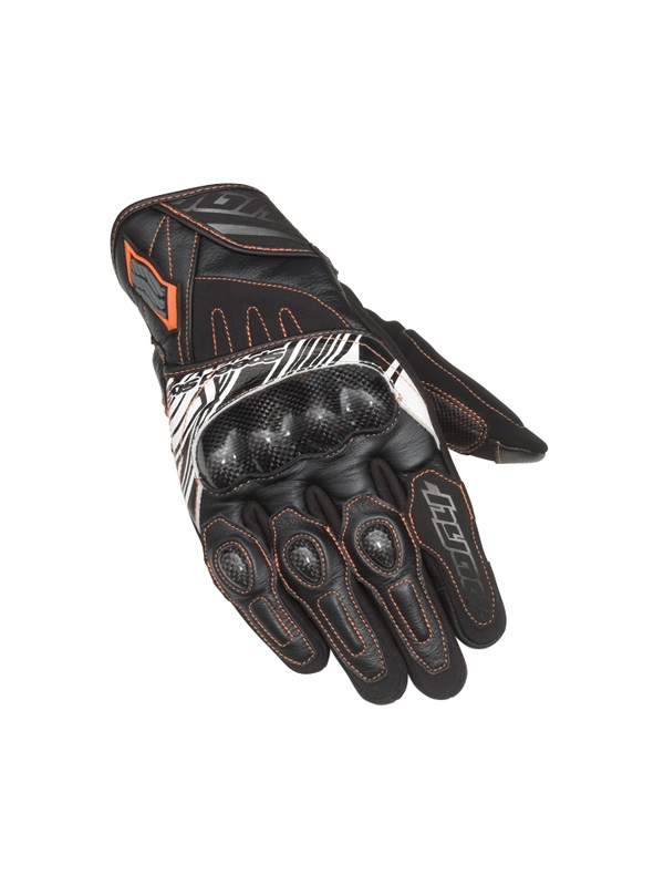 ST-X CORE WINTER GLOVES(BLACK/WHITE ORANGE STITCH-M)