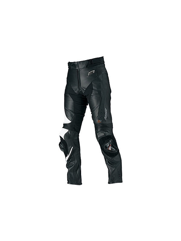 ST-X D3O® MESH LEATHER PANTS（BOOTS-OUT）(BLACK/WHITE-M)