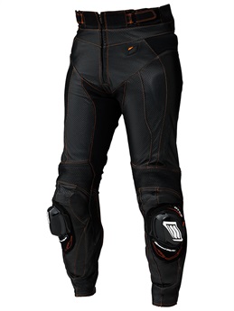 ST-X D3O® MESH LEATHER PANTS(BOOTS-IN)(BLACK/ORANGE STITCH-M-/ 4月中旬～下旬入荷予定)