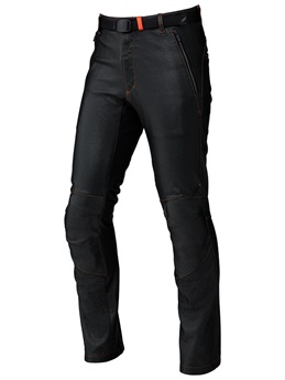 ST-X D3O® RIDE MESH LEATHER PANTS(BLACK/ORANGE STITCH-M-/ 4月中旬～下旬入荷予定)