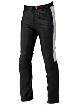 ST-X D3O® RIDE MESH LEATHER PANTS〔SIDE LINE〕(BLACK/WHITE-M-/ 4月中旬～下旬入荷予定)