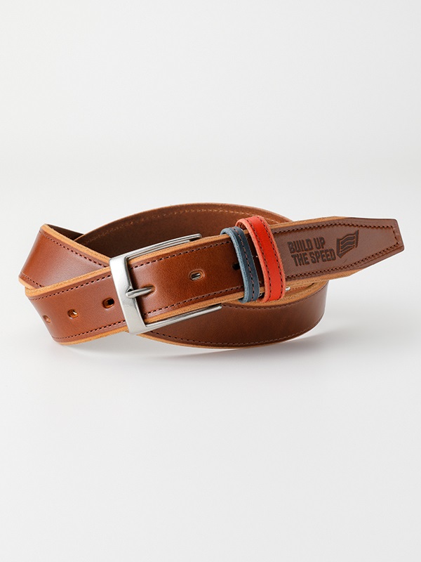 HYOD DOUBLE LOOP BELT(BROWN/BLUE/RED-FREE)