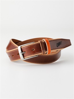 HYOD DOUBLE LOOP BELT(BROWN/BROWN/ORANGE-FREE)