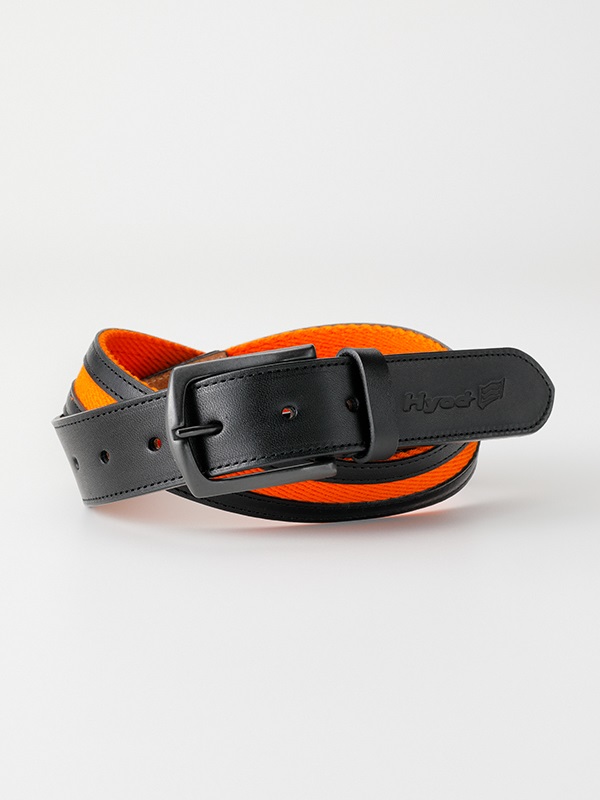 HYOD LINE BELT(BLACK/ORANGE-FREE)