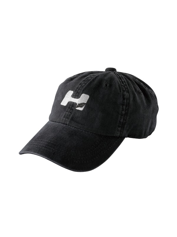 HYOD WASHED COTTON CAP <INITIAL>(BLACK-FREE)