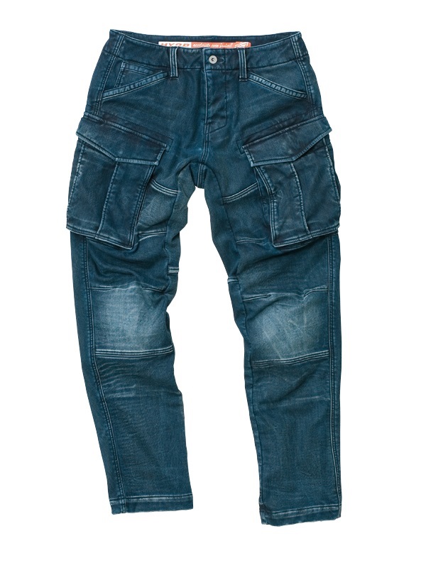 HYOD D3O®3D CARGO PANTS “WARM LAYERED”(INDIGO(aged-wash)-28)