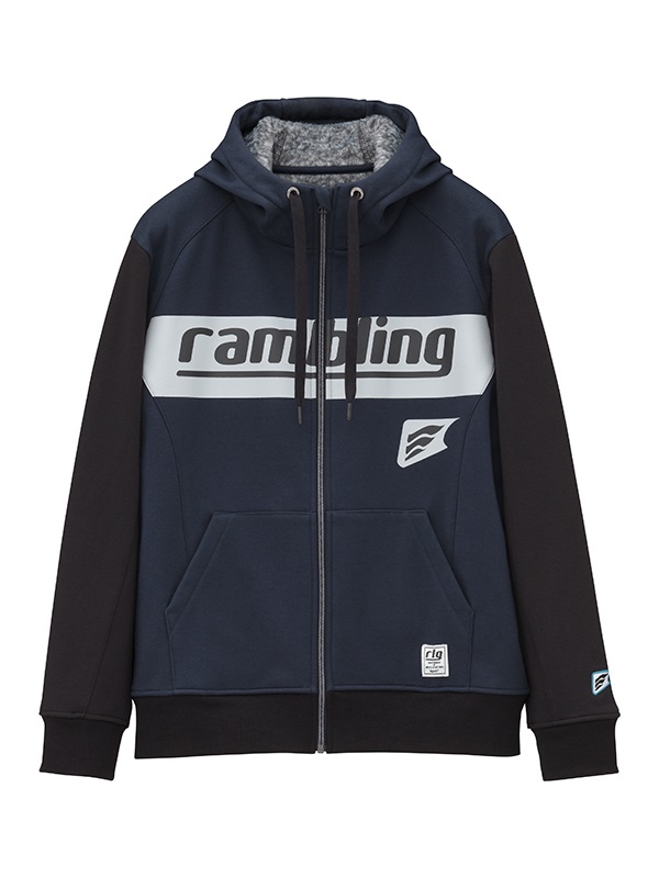 HYOD rambling WIND BLOCK HEAT FULL ZIP PARKA FRANK(NAVY/BLACK-M)