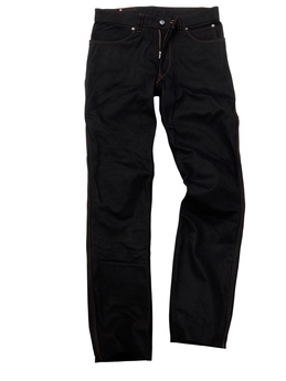 SMART LEATHER D3O® PANTS(BLACK/GOLD STITCH-28)