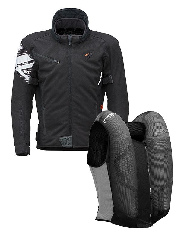 AIR-BOOST BACK-iD (COOL NECK)(BLACK-M)