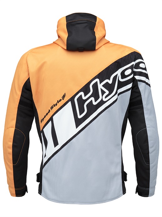 HYOD フード付きナイロンジャケット グレー/オレンジ　D3O Mサイズ ST-X BACK-iD D3O® PARKA | HYOD PRODUCTSオフィシャルサイト