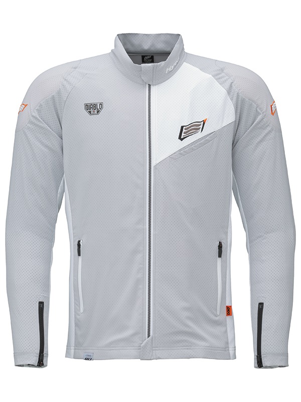 ST-S UCHIMIZU VENTED D3O® COOL DRY JAC(LIGHT GREY/WHITE-S)