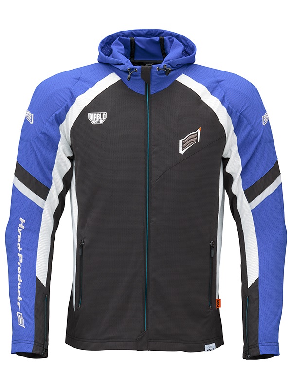 ST-S UCHIMIZU VENTED D3O® COOL DRY PARKA(BLUE/BLACK-S)