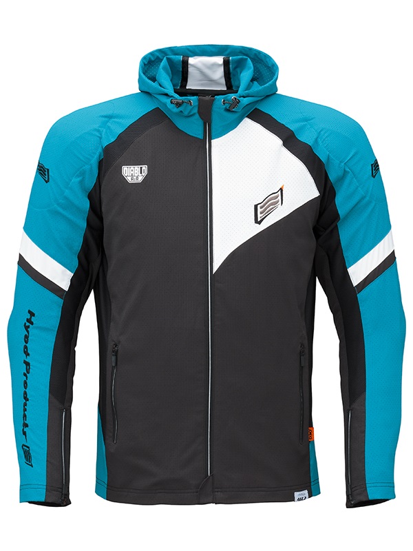 ST-S UCHIMIZU VENTED D3O® COOL DRY PARKA(TURQUOISE/WHITE-S)