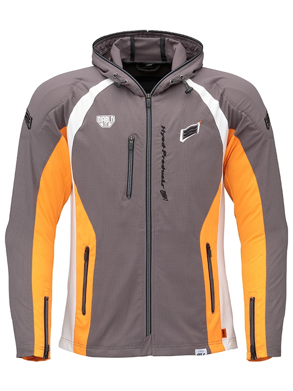 ST-S UCHIMIZU VENTED D3O® COOL DRY PARKA(GREY/ORANGE-S)
