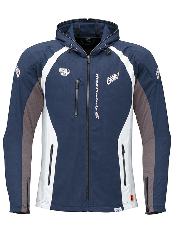 ST-S UCHIMIZU VENTED D3O® COOL DRY PARKA(NAVY/WHITE-S)