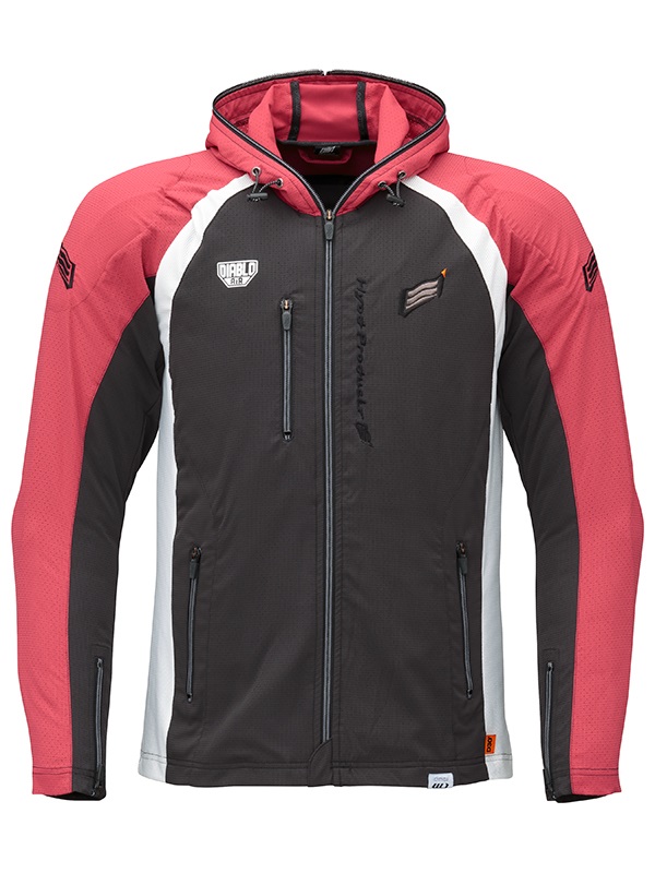 ST-S UCHIMIZU VENTED D3O® COOL DRY PARKA(RED/BLACK-S)