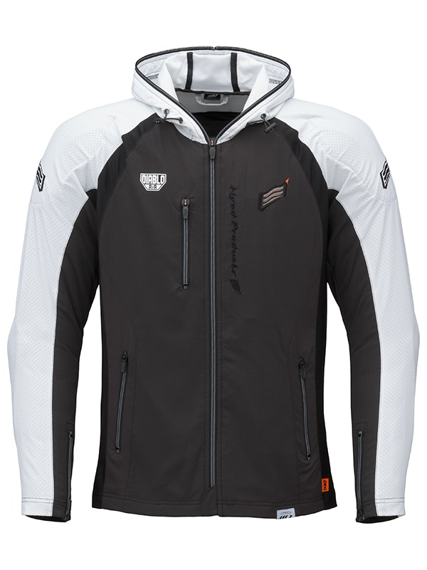 ST-S UCHIMIZU VENTED D3O® COOL DRY PARKA(WHITE/BLACK-S)