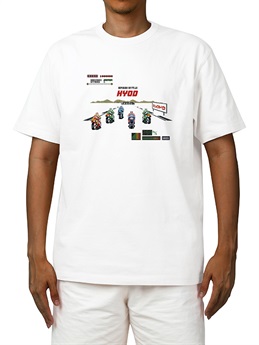 HYOD NOISE LIMITED T-SHIRTS“PIXEL”(WHITE-M)