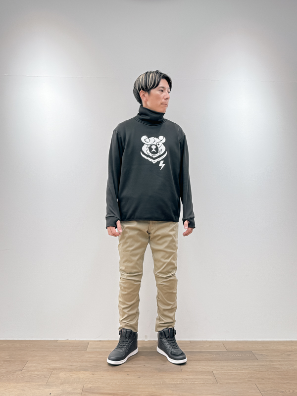 Lサイズ着用イメージ（身長173cm・体重60kg）