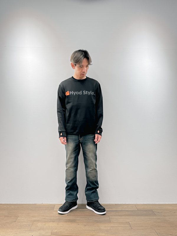 Mサイズ着用イメージ（身長170cm・体重54kg）