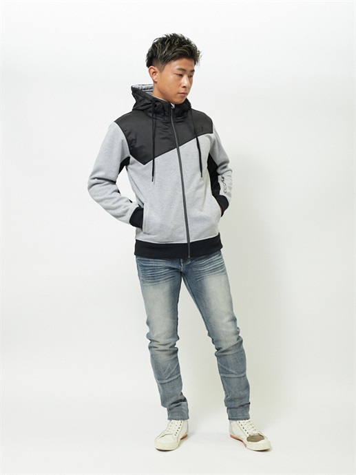 HYDO ヒョウドウ　ウィンドブロック　パーカ　スウェット WIND BLOCK HEAT FULL ZIP PARKA | HYOD PRODUCTSオフィシャルサイト