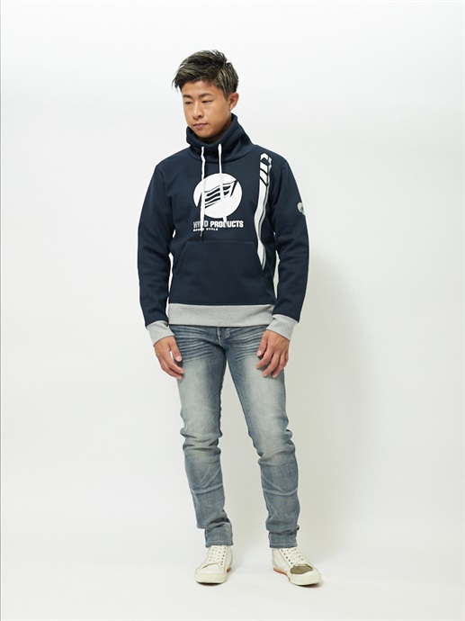 HYDO ヒョウドウ　ウィンドブロック　パーカ　スウェット WIND BLOCK HI NECK HEAT SWEAT SHIRTS | HYOD PRODUCTS