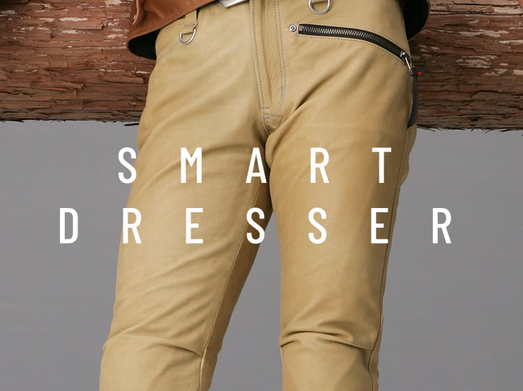 SMART LEATHER D3O® TAPERED PANTS (Women's) | HYOD PRODUCTS 